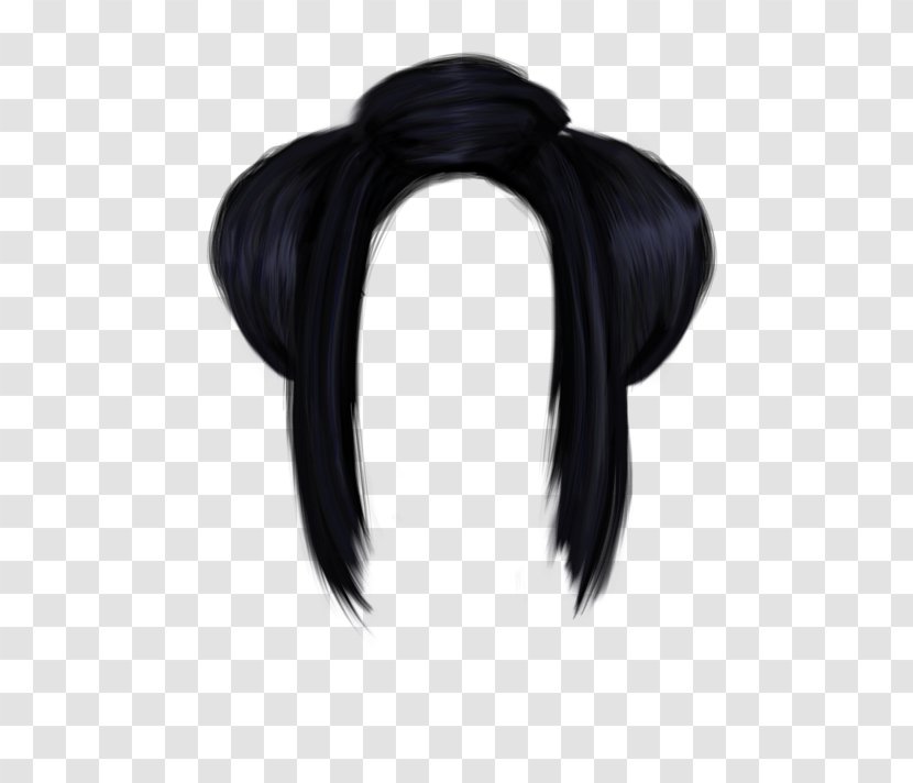 Black Hair Wig Long - Care - Women Image Transparent PNG