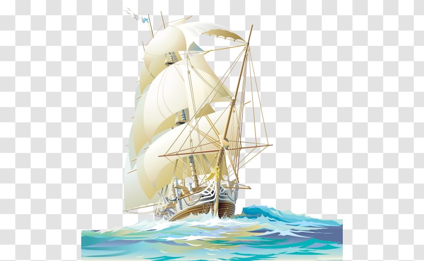 Sailing Ship Sailboat - Of The Line - Real Flower Transparent PNG