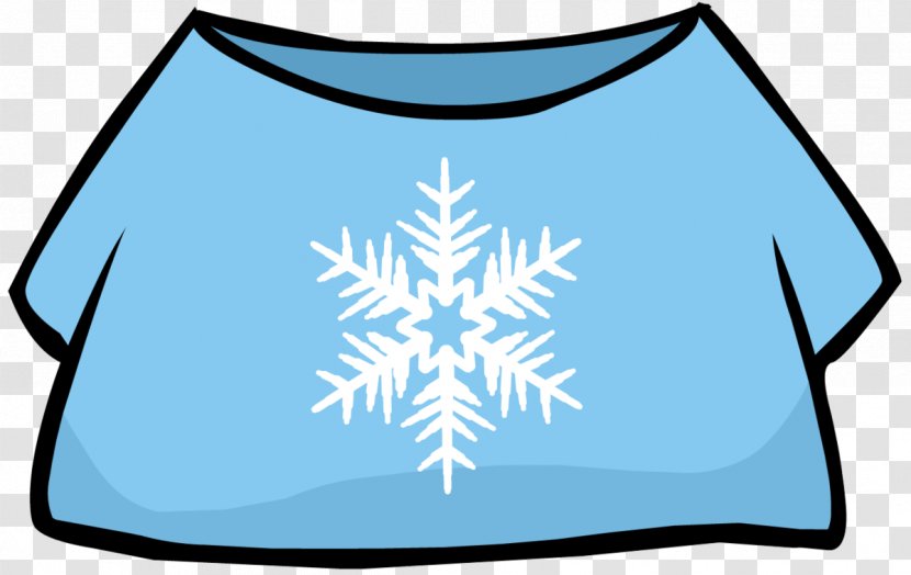 T-shirt Club Penguin Original Clip Art - Tshirt - Snowflake Transparent PNG