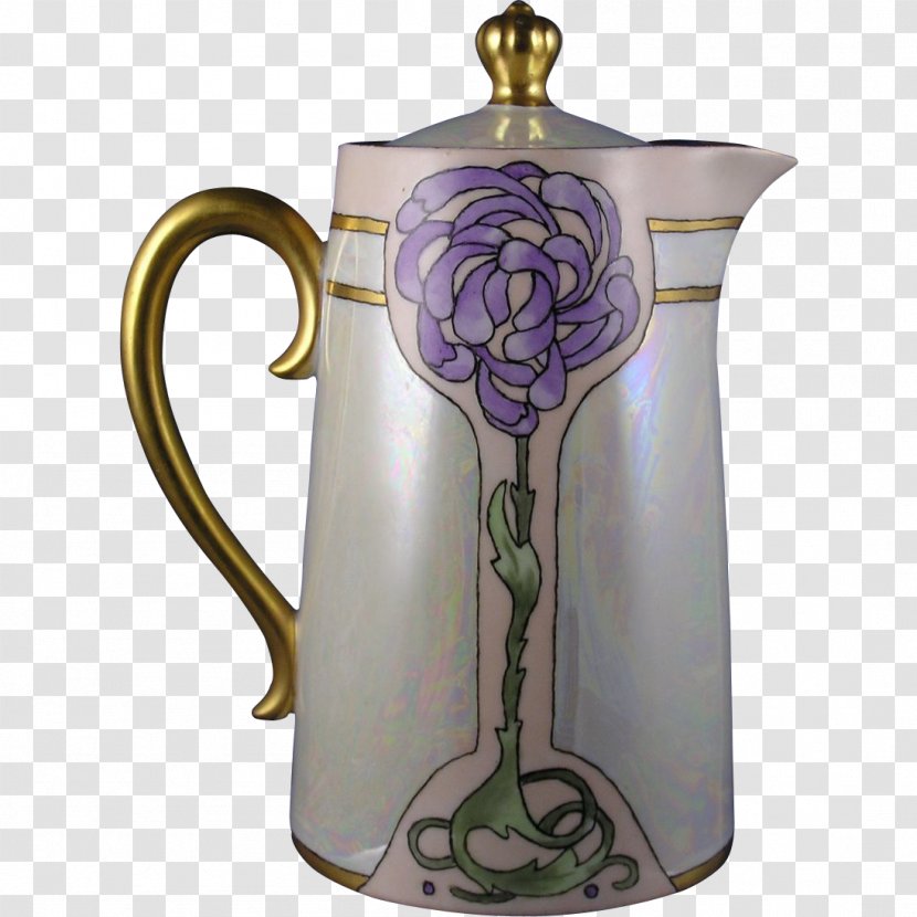 Jug Ceramic Pitcher Vase Mug - Purple Transparent PNG