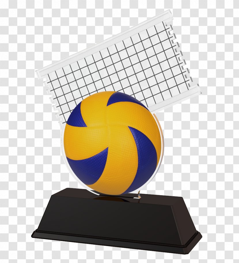 Vector Graphics Volleyball Trophy Illustration - Yellow Transparent PNG
