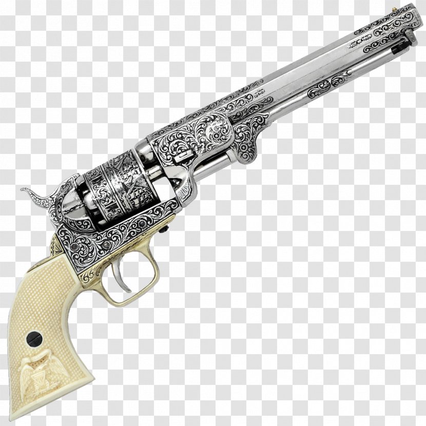 Revolver Firearm Pistol United States Trigger - Colt 1851 Navy Transparent PNG