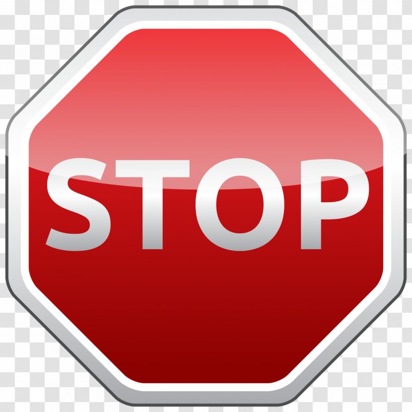 Stop Sign Clip Art - No Symbol Transparent PNG