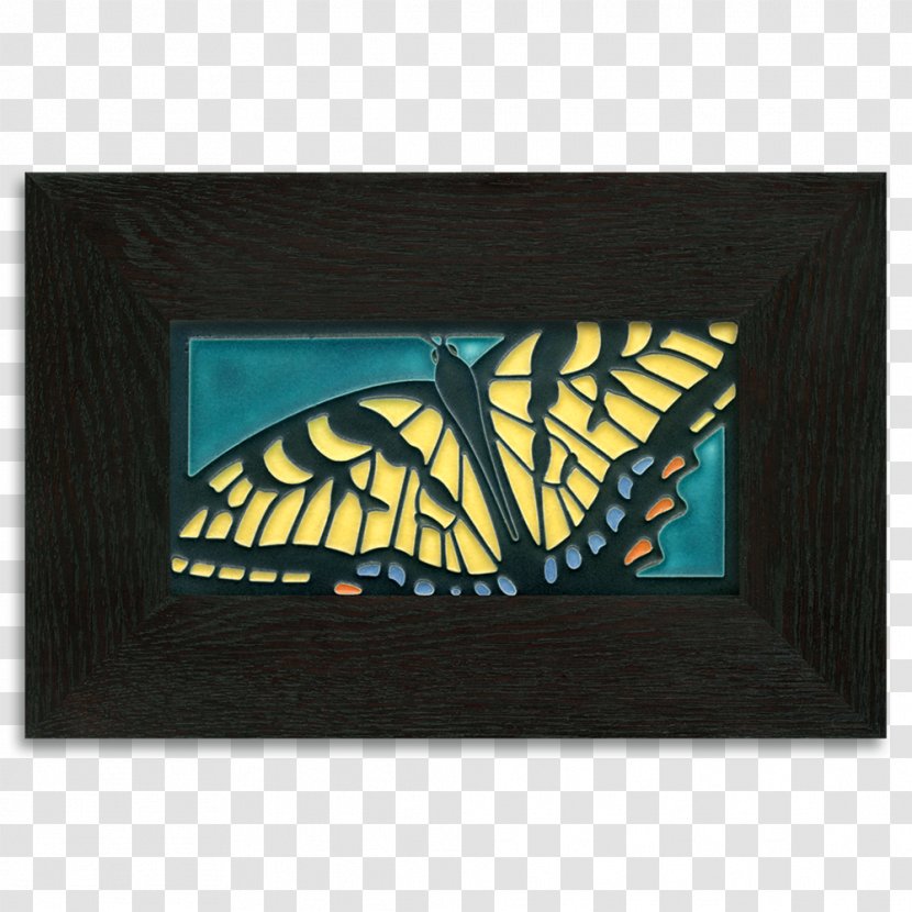 Monarch Butterfly Swallowtail Old World Glass Transparent PNG