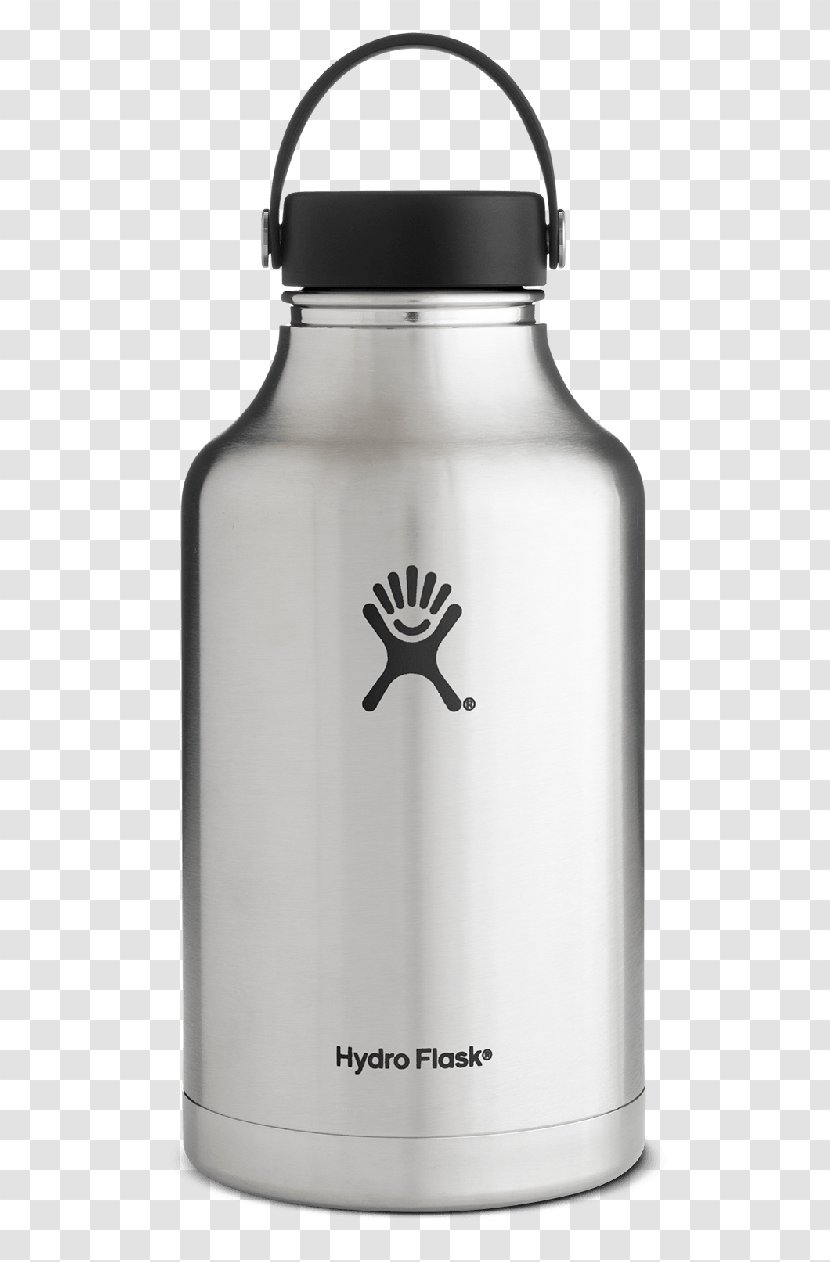 Water Bottles Hydro Flask Beer Growler 1.9l Wide Mouth Stainless Steel - Bottle Transparent PNG