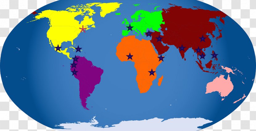 Continent Brockport High School Map Middle Color - Geography - Of Asia Transparent PNG