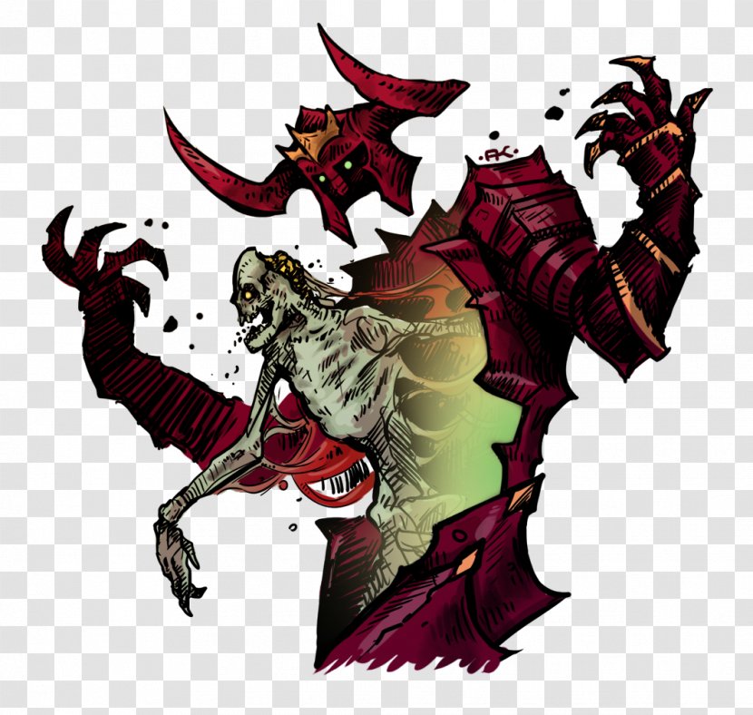 Dungeons & Dragons Illustration Demon Cartoon - Fallen Hero Transparent PNG