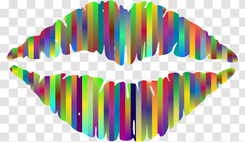 Clip Art Lipstick Openclipart Cosmetics - Lip Augmentation - Rainbow Kiss Transparent PNG