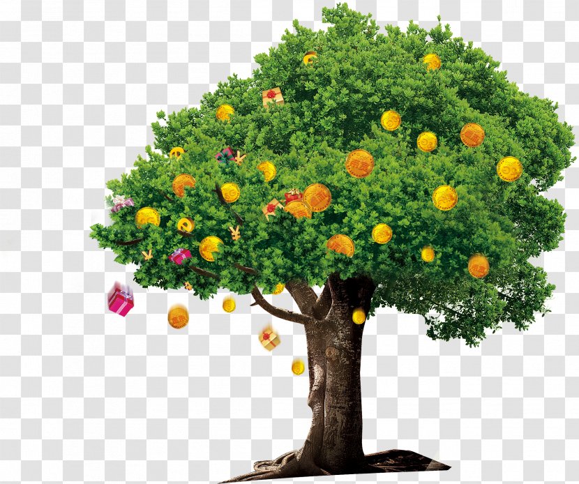 Tree Money Download Google Images - Flower - HD Free Cash Cow To Pull The Material Transparent PNG
