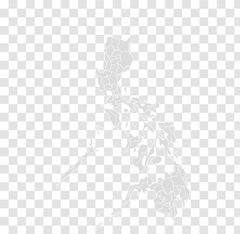 Flag Of The Philippines Blank Map - Monochrome Photography Transparent PNG