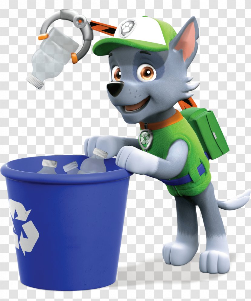 Puppy Recycling Rocky Clip Art - Paw Patrol Transparent PNG