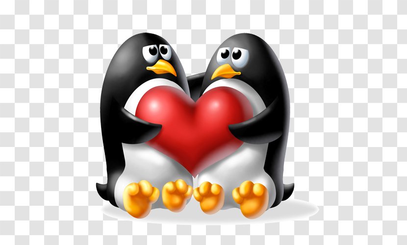 Desktop Wallpaper Penguin Clip Art - Love Transparent PNG