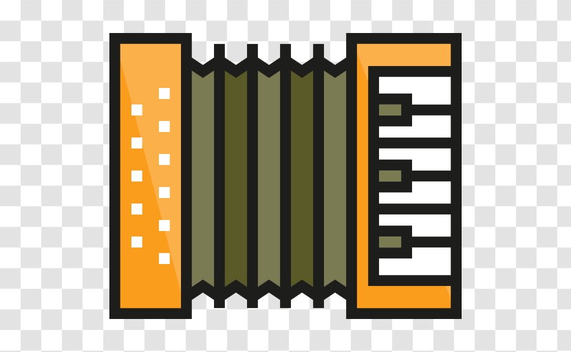 Accordion Musical Instrument Icon - Cartoon - Piano Transparent PNG