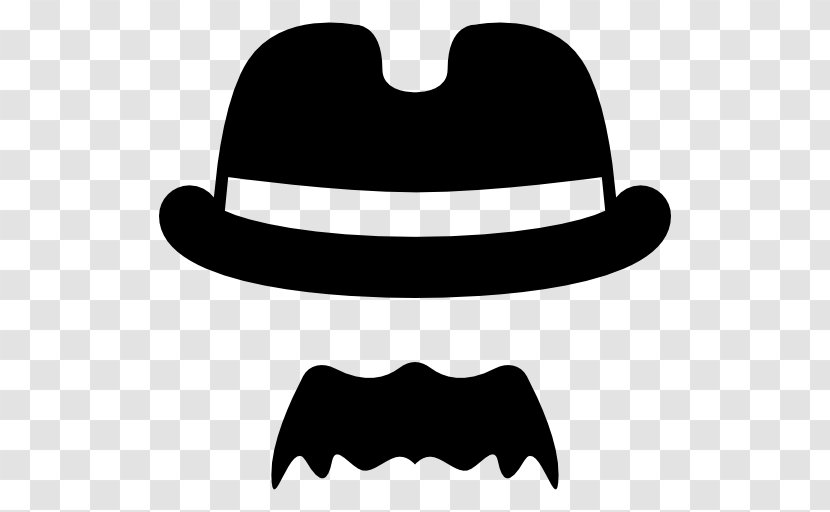 Handlebar Moustache Hat Sombrero Hair - Bowler Transparent PNG
