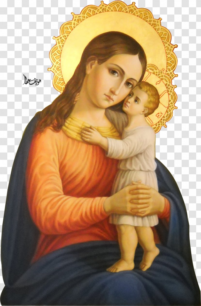 Mary, Mother Of Jesus Eleusa Icon Holy Family Child - Mary Transparent PNG