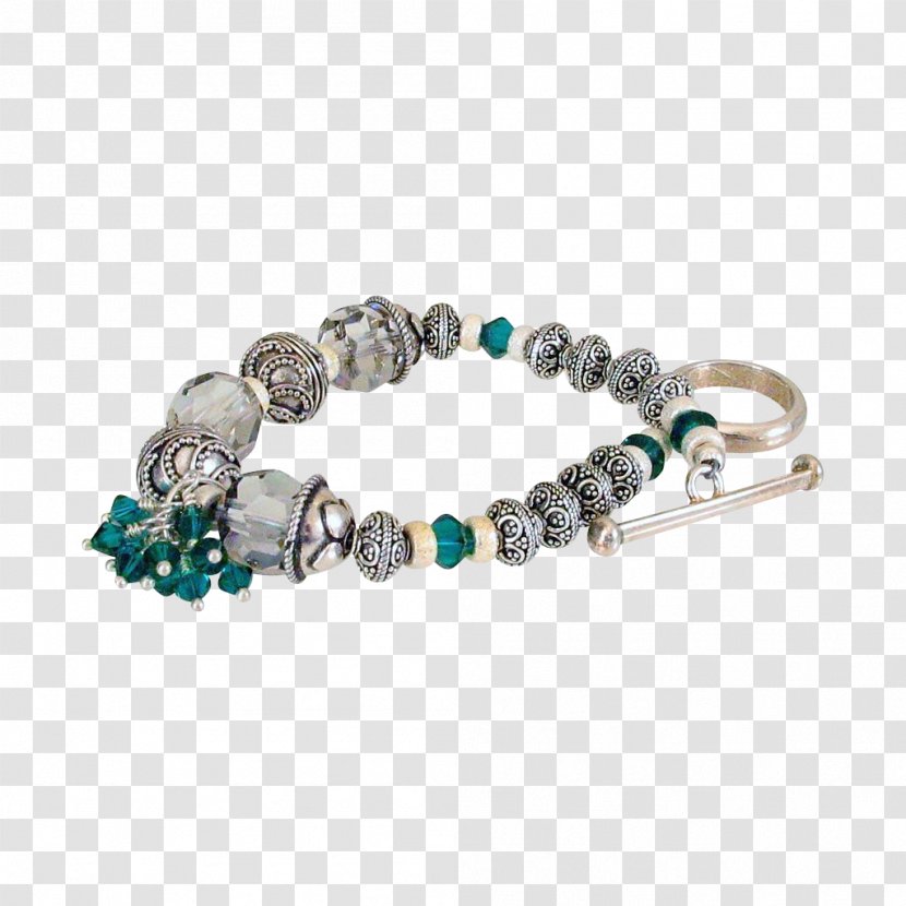 Turquoise Bracelet Bead Jewellery Swarovski AG - Metal Beads Transparent PNG