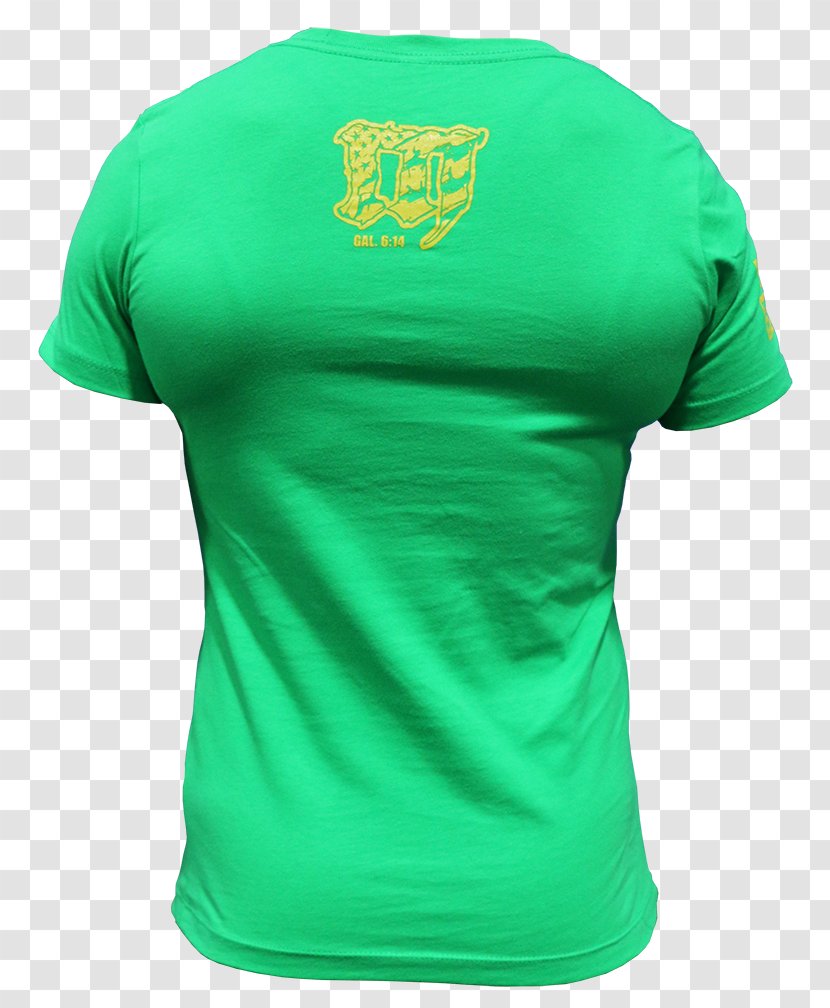 T-shirt Sleeve Green Jersey - Shirt Transparent PNG