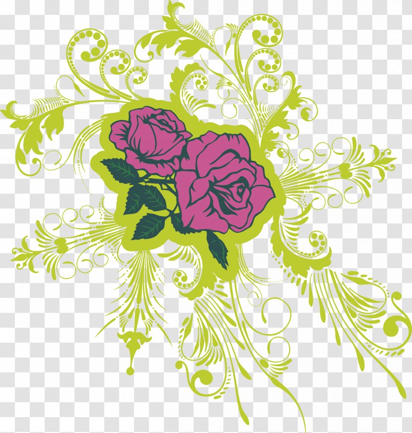 Floral Design Pattern - Petal - Vector Purple Rose Transparent PNG