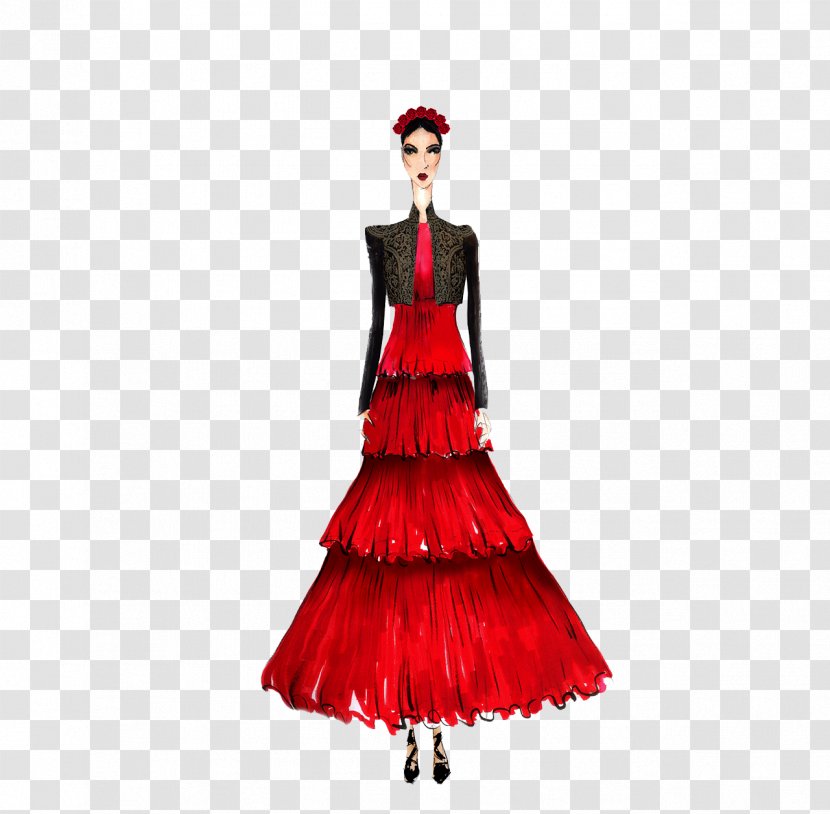 Gown Dress Fashion - Model Transparent PNG