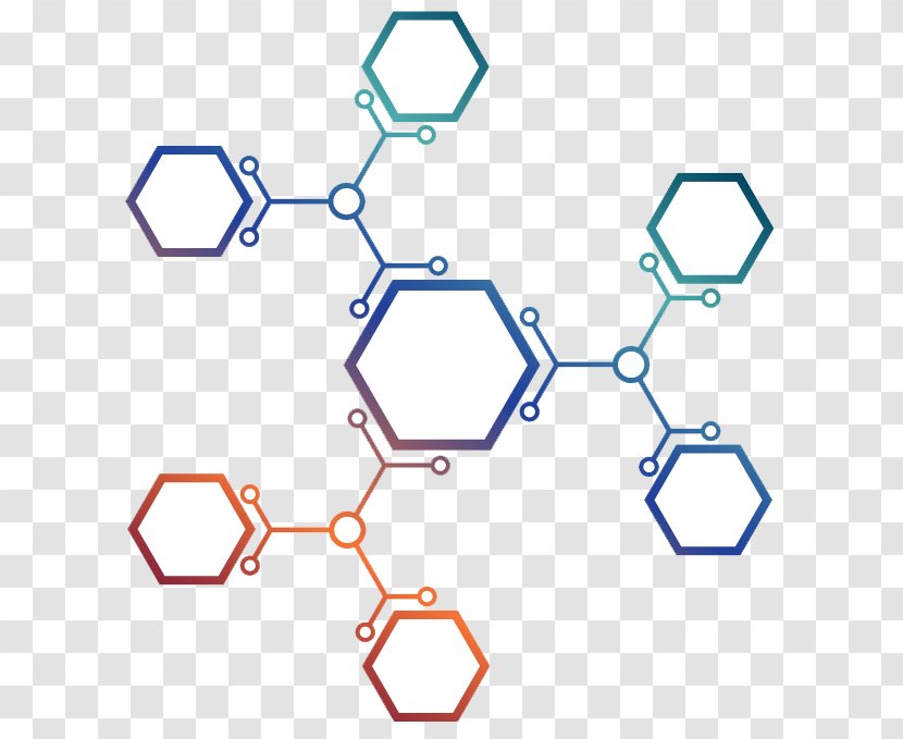 Molecule Molecular Geometry Chemistry Hexagon - Watercolor - Common Sense Transparent PNG