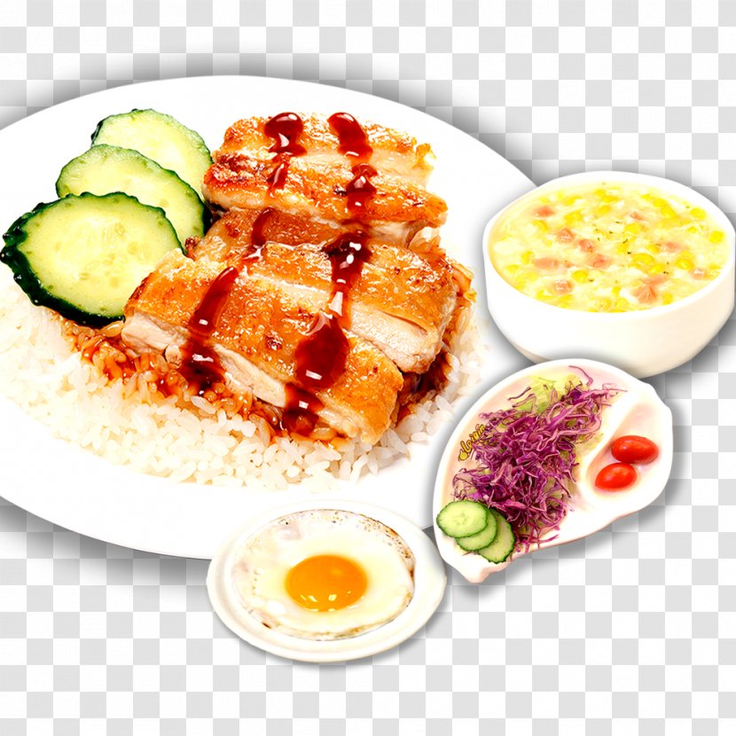Hainanese Chicken Rice Chinese Cuisine European Bibimbap Poster - Lunch - According Row Transparent PNG