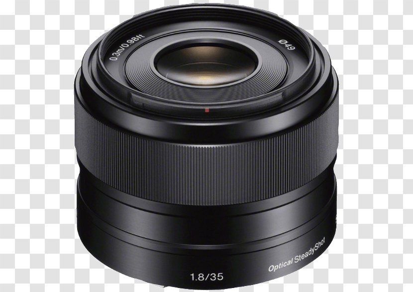 Sony NEX-5 E-mount Camera Lens E 35mm F1.8 OSS F/1.8 - Hood Transparent PNG