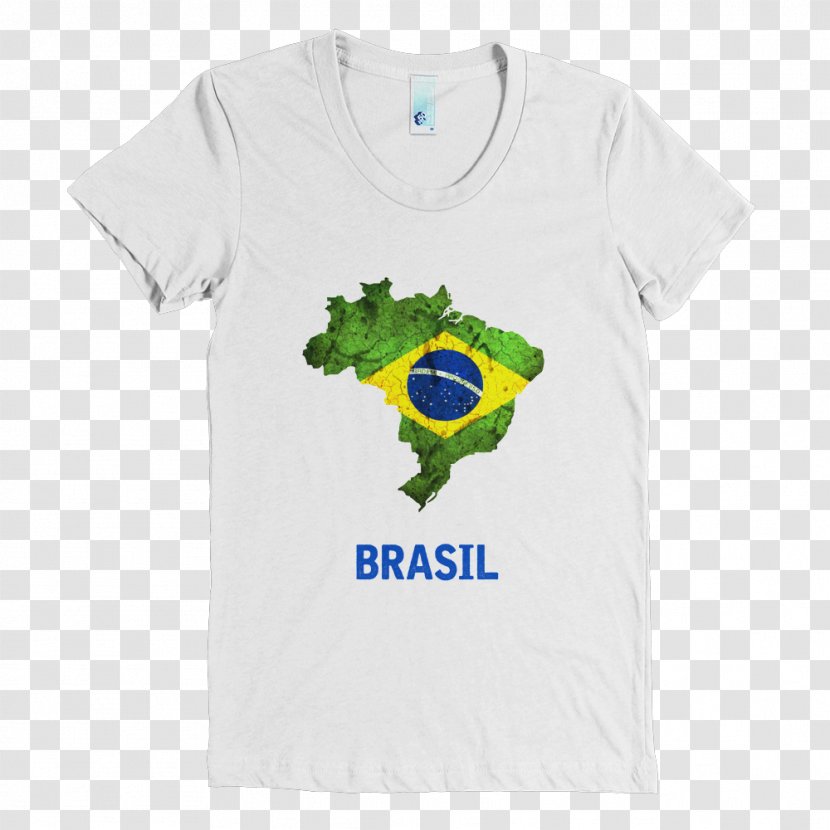 T-shirt Flag Of Brazil Souvenir Sleeve - T Shirt Transparent PNG