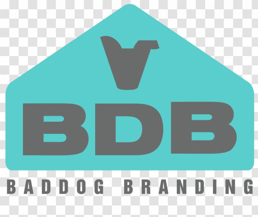 Logo Brand Font - Teal - Bad Dog Transparent PNG