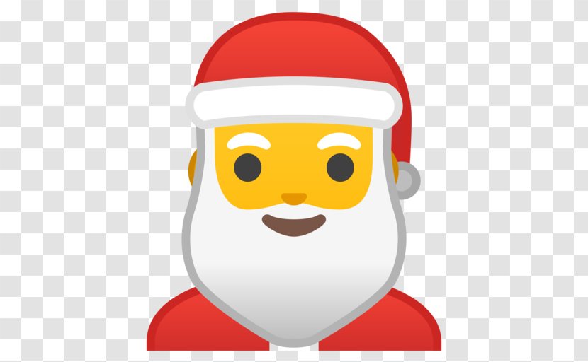 Santa Claus Emoji Smiley Christmas Emoticon - Android Version History - Celebration Transparent PNG