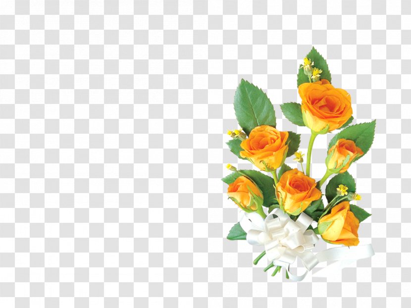 Cut Flowers Rose Floral Design - Flower Bouquet Transparent PNG