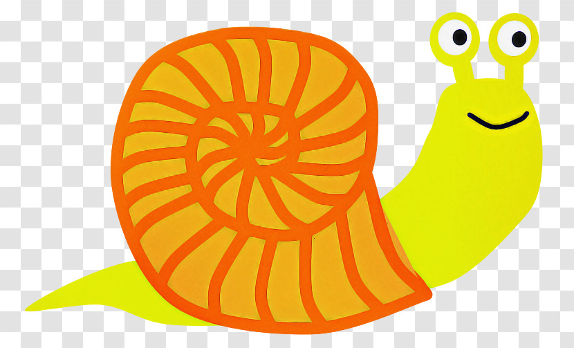 Yellow Snail Snails And Slugs Transparent PNG