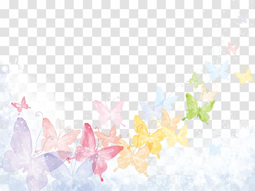 Butterfly Poster Watercolor Painting - Dream Transparent PNG
