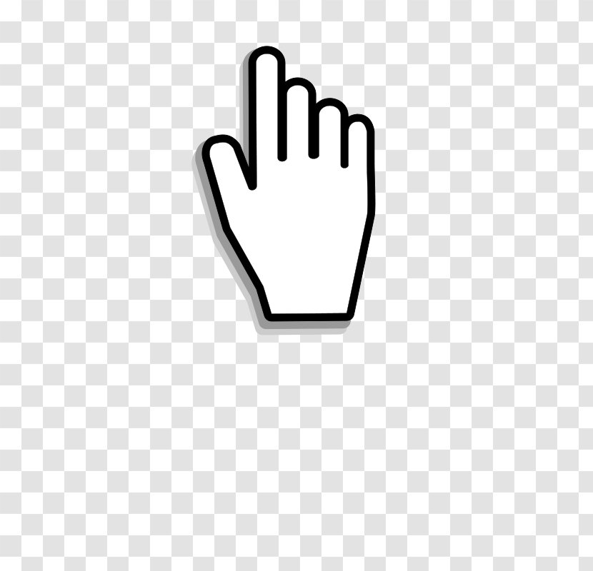 Computer Mouse Pointer Cursor Hand - Index Finger - Click Cliparts Transparent PNG