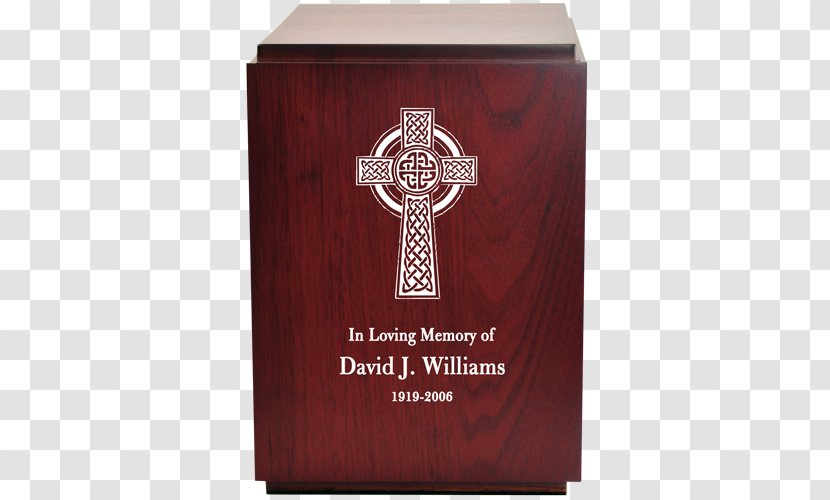 Bestattungsurne Wood Cremation Cherry - Frame - Wooden Cross Transparent PNG