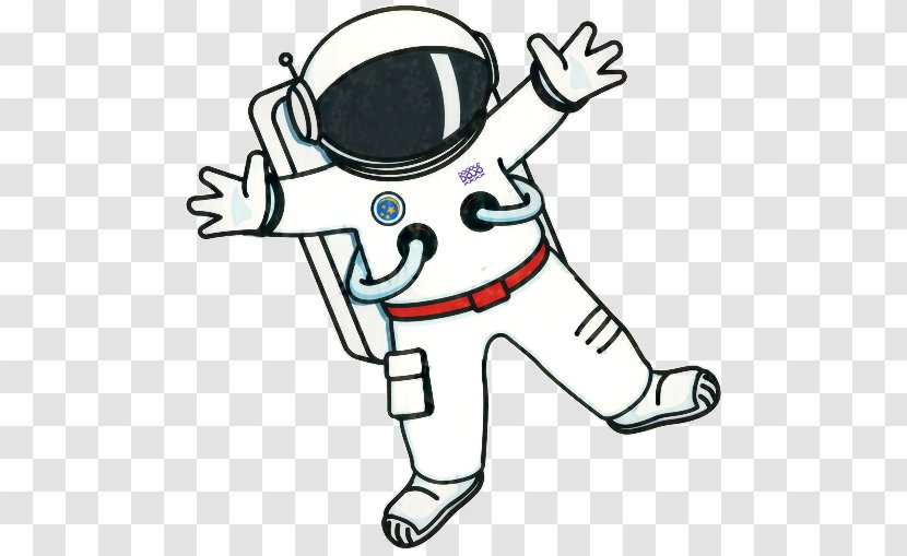 Astronaut Cartoon - Pleased Gesture Transparent PNG