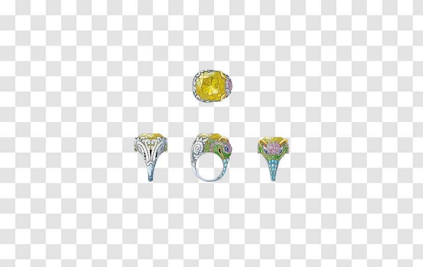 Gemstone Ring Jewellery Diamond - Body Piercing - Rings Transparent PNG