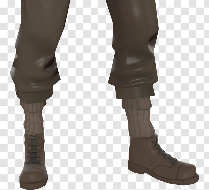 Team Fortress 2 Riding Boot Loadout Shoe - Silhouette Transparent PNG