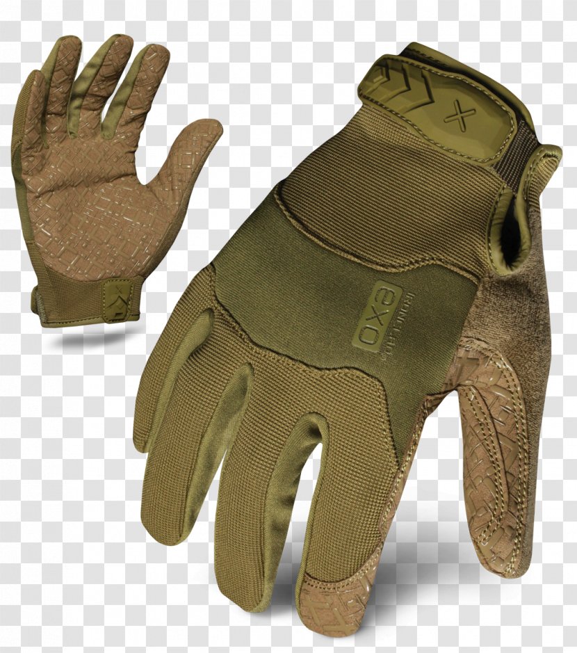 Glove Military Tactics Green Olive Color - Ironclad Warship Transparent PNG