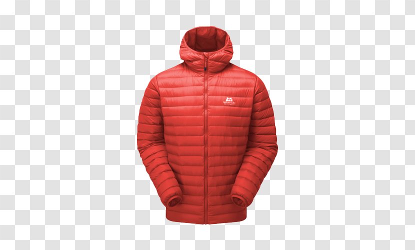 Mountain Equipment Arete Hooded Mens Jacket T-shirt Womens Down Feather - Neck - Red With Hood Transparent PNG
