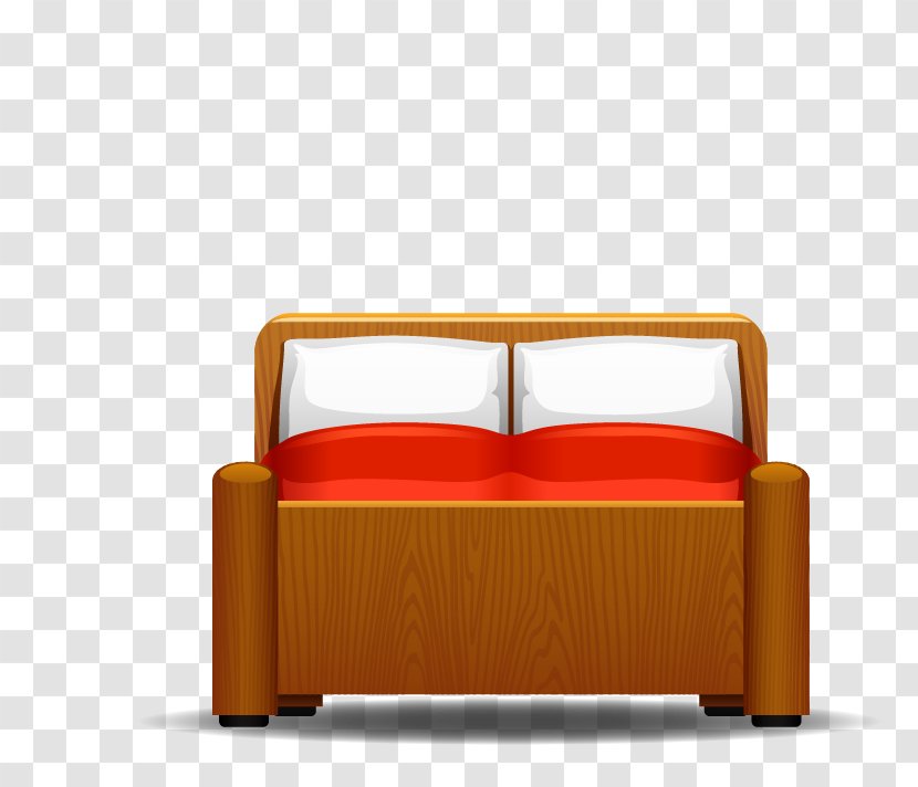 Nightstand Bed Furniture - Vector Beds Transparent PNG