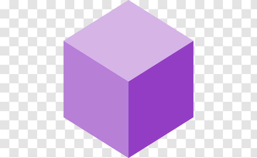 Geometric Shape Geometry Cube Line - Lilac - Shapes Transparent PNG