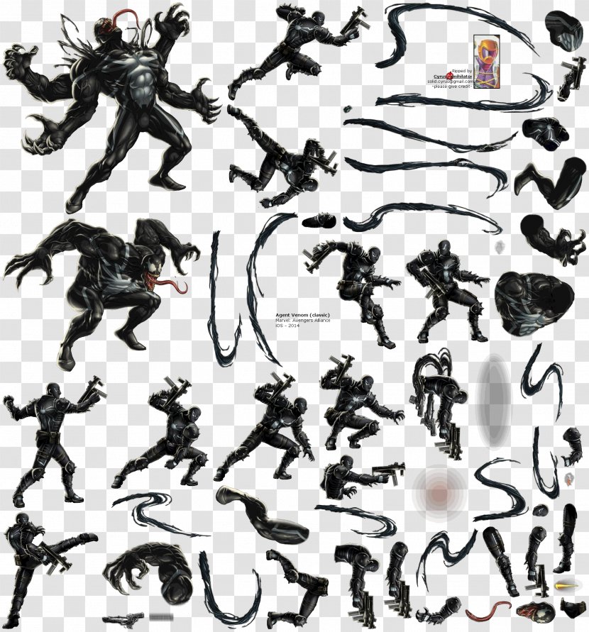 Marvel: Avengers Alliance Anti-Venom Flash Thompson - Silhouette - Venom Transparent PNG