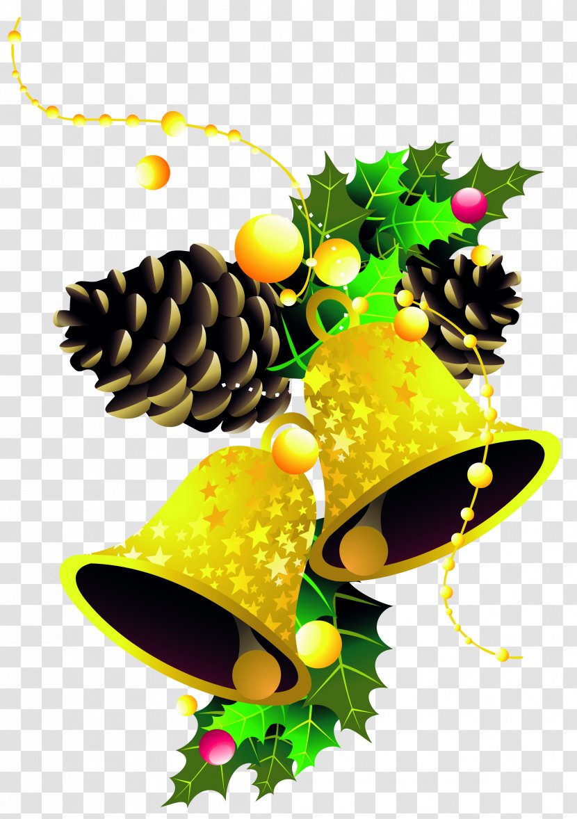 Christmas Day Vector Graphics Image Decoration - Fir - Handbell Poster Transparent PNG