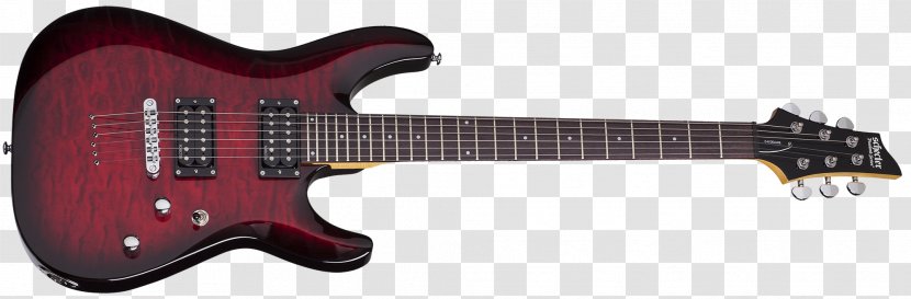 Schecter Guitar Research C-6 Plus C-1 Hellraiser FR Electric Transparent PNG