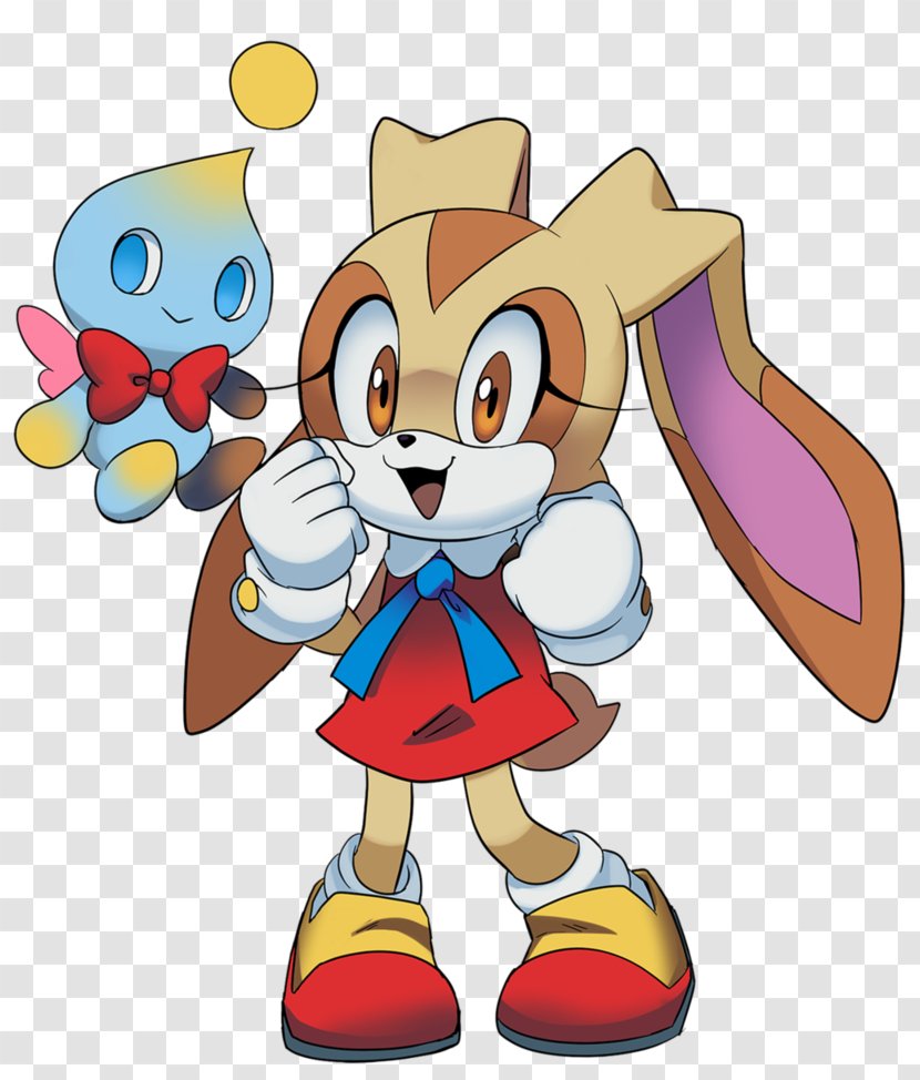 Cream The Rabbit Sonic Riders Forces Tails Adventure - Chao Cheese Transparent PNG