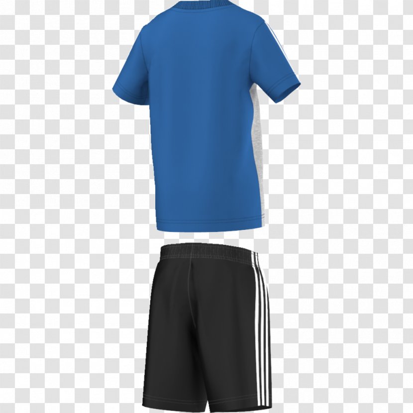 T-shirt Navy Blue Sleeve White - Shoulder - Adidass Transparent PNG
