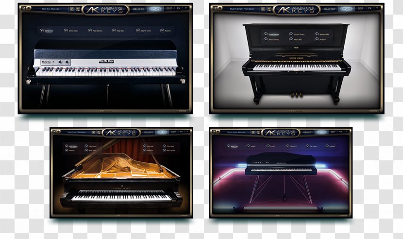Electronic Musical Instruments Electronics Software Synthesizer Electric Grand Piano - Flower Transparent PNG