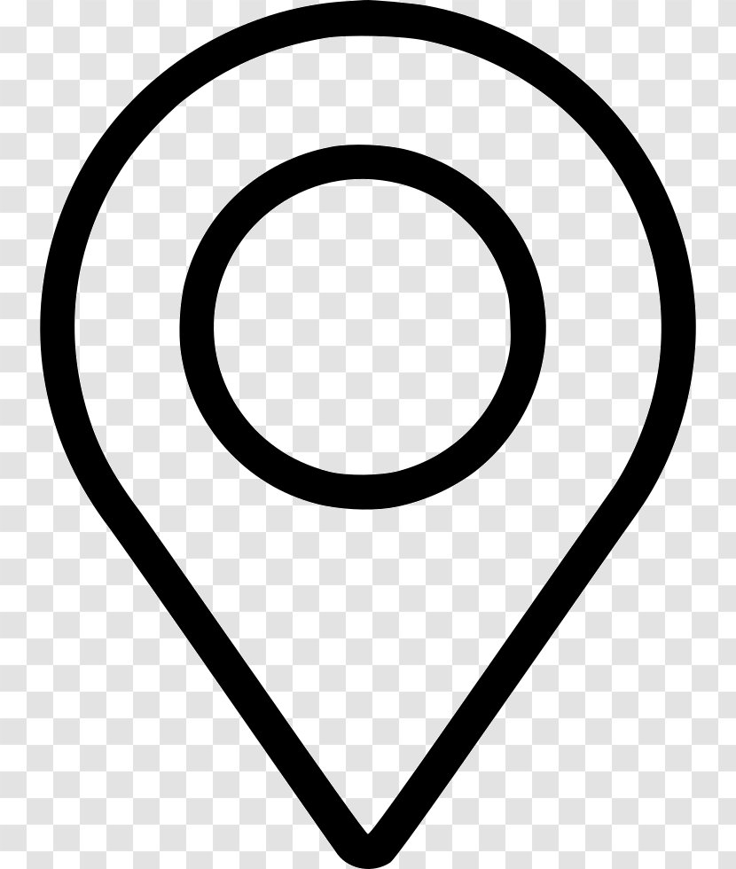 Symbol Area Black And White - Location Transparent PNG