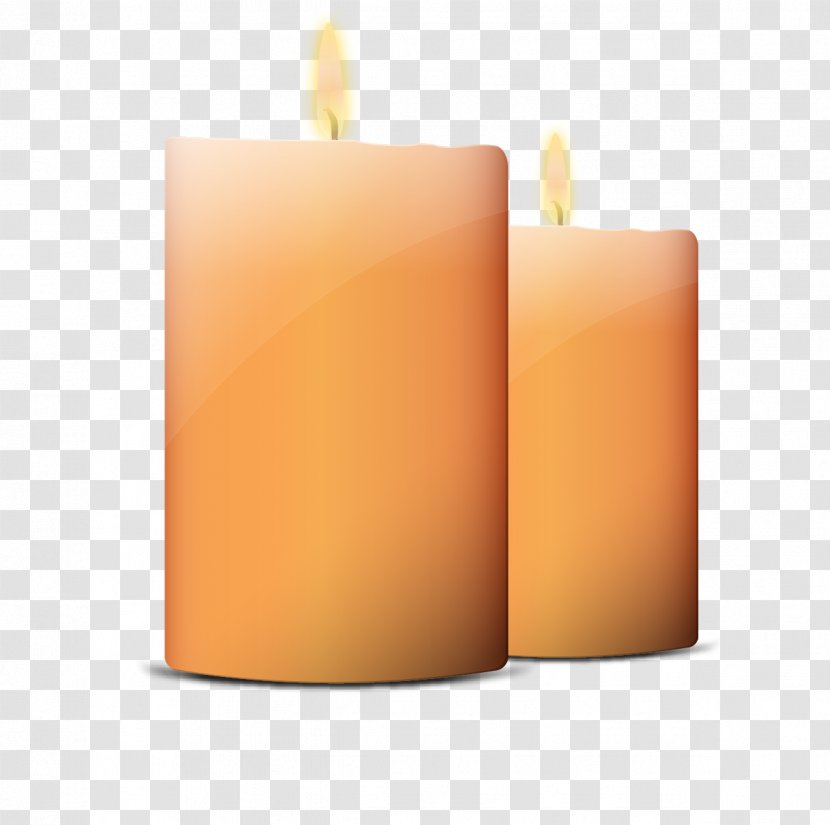 Candle Euclidean Vector Computer File - Lighting - Hand-painted Candles Transparent PNG