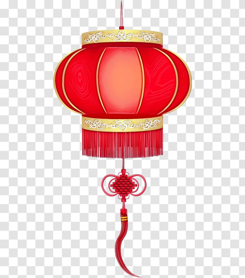 Chinese New Year Red Background - Lighting Accessory Transparent PNG